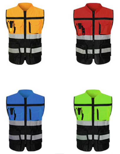 The meaning of different colored reflective vests